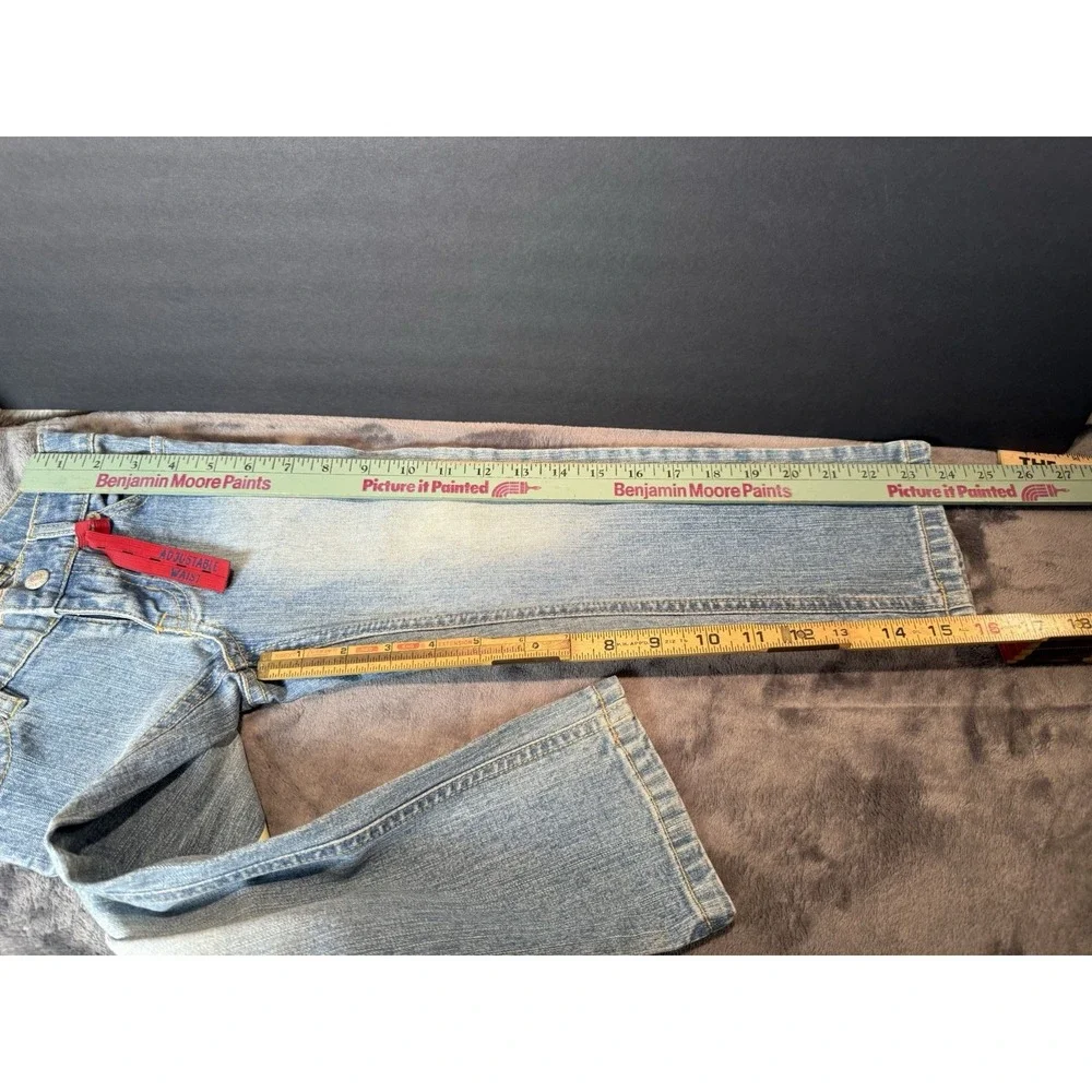 The Children's Place Girl's Skinny Straight denim blue‎ Jeans Adjustable Size 4T